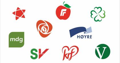 Norske partiers logoer